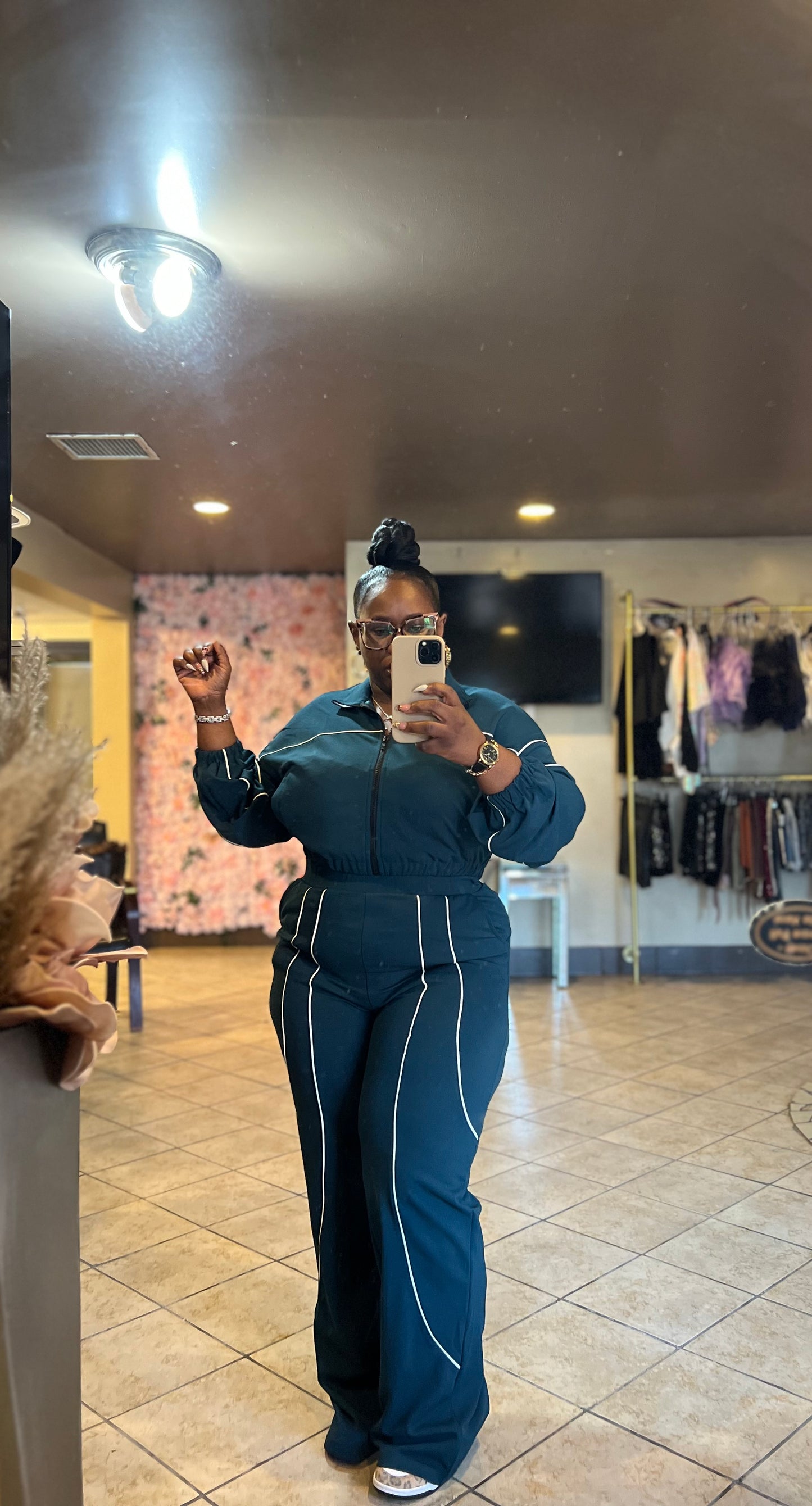 RESTOCK BROWN ONLY “Face card good” tracksuit (2piece set)