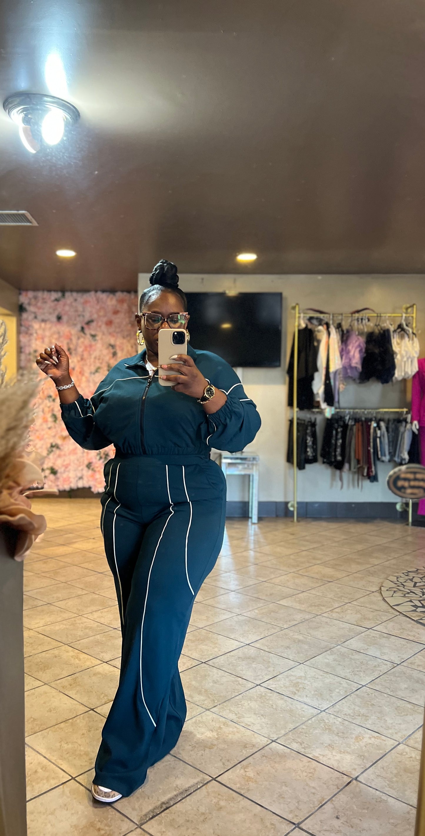 RESTOCK BROWN ONLY “Face card good” tracksuit (2piece set)