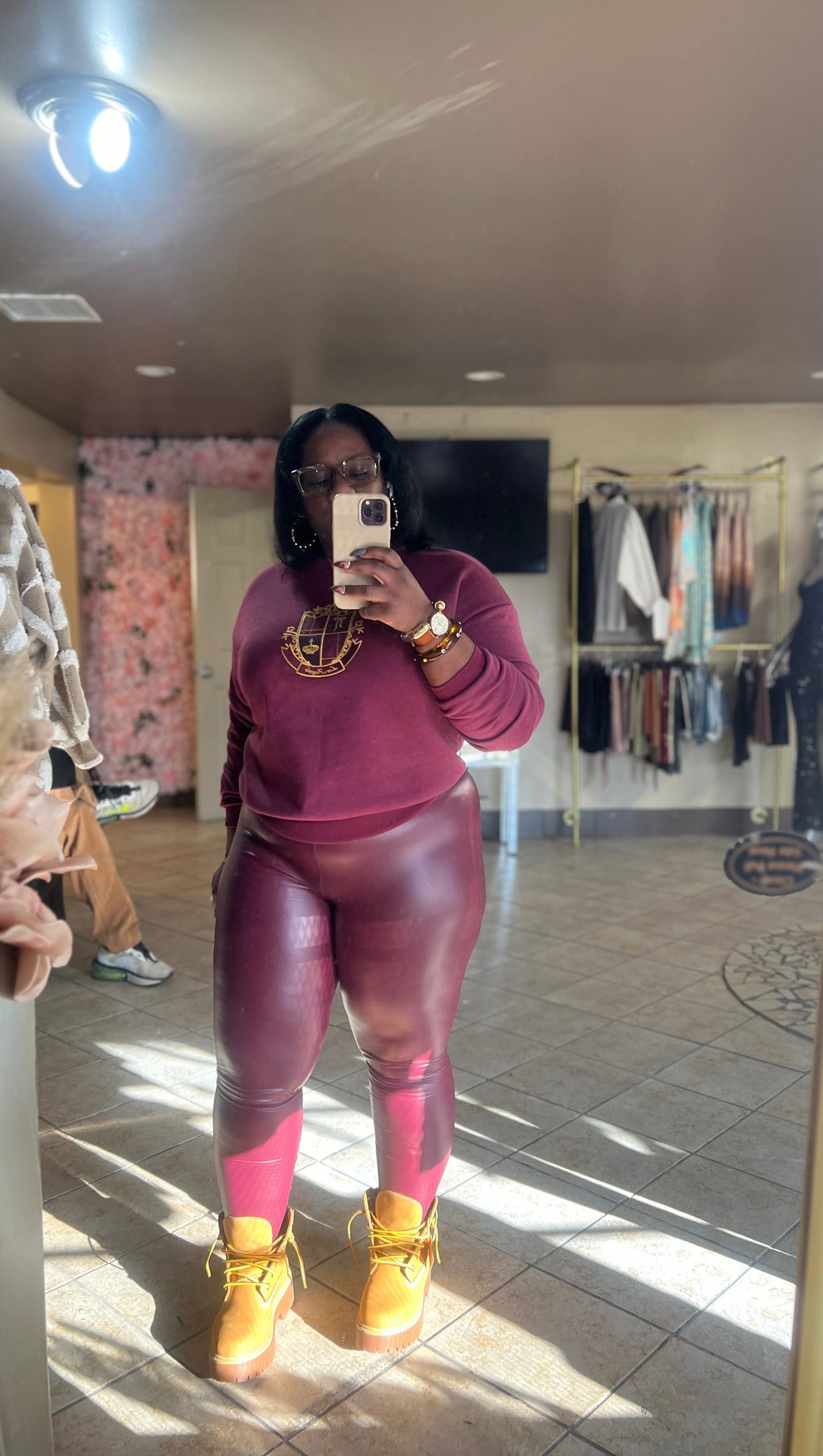 “Pressure applied” (pants)
