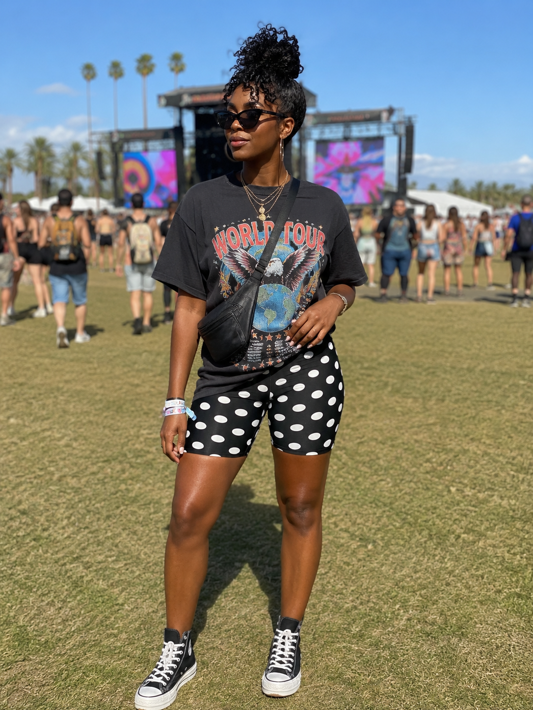 “Polka Hottie” (biker shorts)