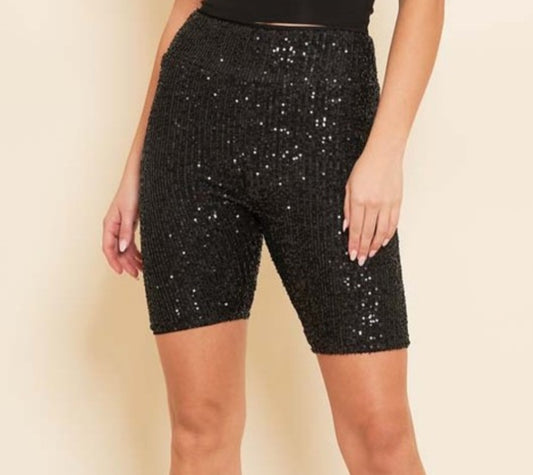 "Twinkle tights" sequin bikers